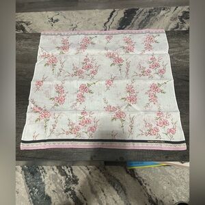 Vintage Mario Valentino Cotton Cherry Blossom Handkerchief Bandana